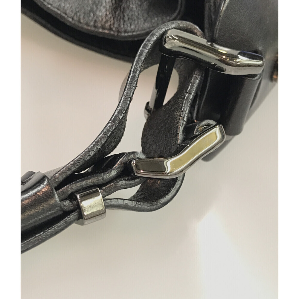 Burberry Warrior Drawstring Hobo bag black leather - Picture 6 of 6